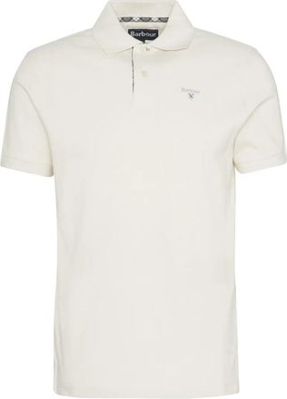 Barbour Casual Polo met Tartan Details - Heren - Polos - Wit - L - Katoen - Tops