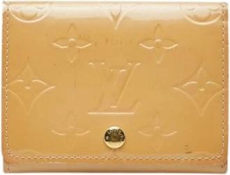 Louis Vuitton Pre-owned Wallets, female, Beige, Size: ONE SIZE Pre-owned Leather wallets