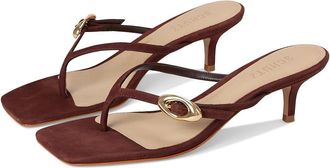 Schutz Miriam Womens Sandals Chestnut Brown : 10.5 M, Suede