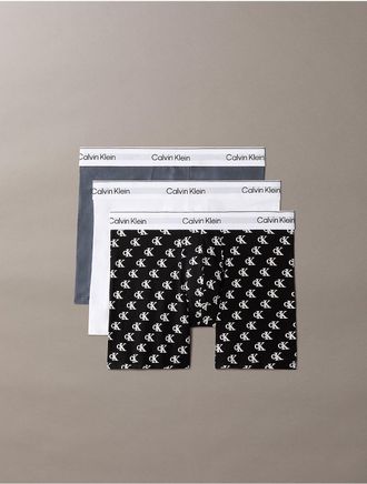 Calvin Klein Mens Icon Cotton Stretch 3-Pack Boxer Brief - Multi - XL