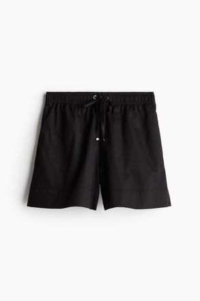 H&M Schlupfshorts aus Baumwolle - Schwarz