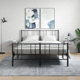 vidaXL Vidaxl - Furniture Limited - Mesitas De Noche De Pared 2 Uds Color Gris