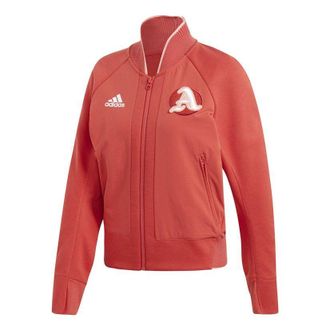 adidas (WMNS) adidas Sports Stylish Long Sleeves Jacket Red FI9213