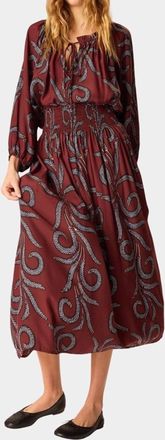 Natalie Martin Bella Skirt In Feather Bordeaux