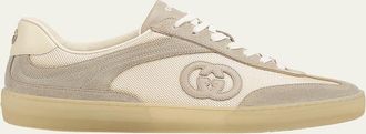 Gucci Mens G75 Interlocking G Low-Top Sneakers