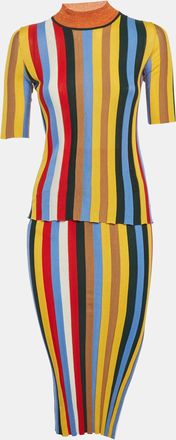 Sonia Rykiel Multicolor Striped Stretch Knit Set