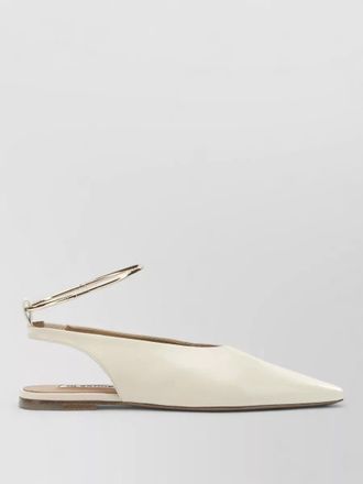 Jil Sander leather slingback ballerina shoes