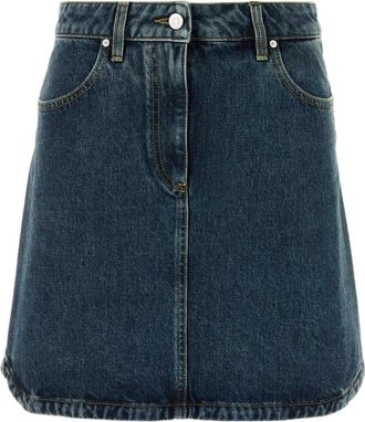Givenchy Rokken, Dames, Blauw, S, Denim, Minirok van denim