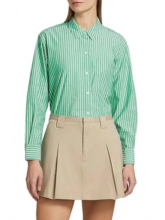 Rails Stina Long Sleeve Blouse In Kelly White Stripe