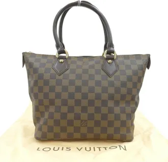 Louis Vuitton Brown Ebene Pvc Handbag Tote Bag (Pre-Owned)