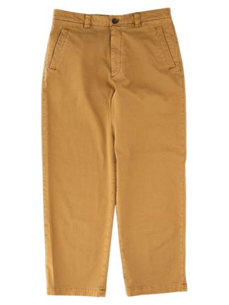 Paul Smith Brown Organic Stretch Cotton Straight-Leg Pants
