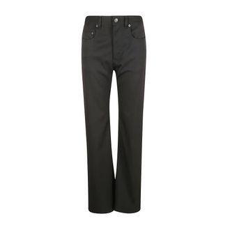 Balenciaga Stretch Wool Trousers - female - Balenciaga - Straight Trousers - Black - XS - Trousers