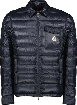 Moncler Heren, Jassen, Blauw, Maat: XL