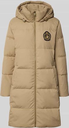 Lauren Ralph Lauren Steppmantel mit Label-Stitching in Beige, Größe XL