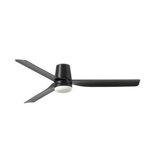 Netlighting Punt Tub Medium Led Black DC Ceiling Fan 6 Speed