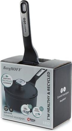 Berghoff Leo Phantom 2.1-Quart Saucepan with Lid in Black at Nordstrom Rack