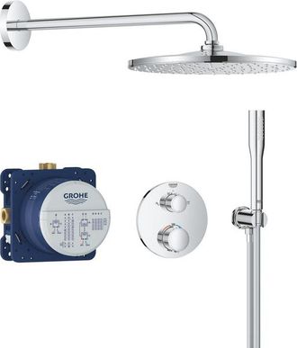 GROHE QuickFix Precision Thermostat Perfect Inbouw Douchesysteem - Vitalio Rain Mono 310 hoofddouche - chroom