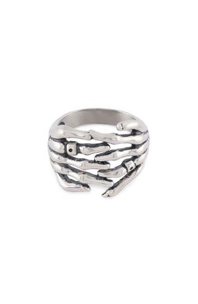 Serge DeNimes Skeleton Hands Ring in Silver at Nordstrom, Size 11.5
