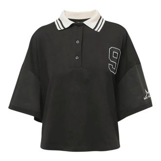 Marc Ellis Polo Shirts, female, Black, Size: 2XS Mclm0210
