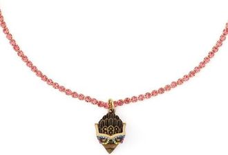 Kurt Geiger Sunglass Eagle Pendant Necklace in Pink at Nordstrom