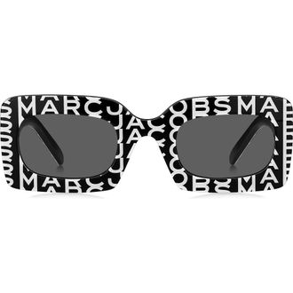 Marc Jacobs 50mm Rectangular Sunglasses in 003K-Ir at Nordstrom Rack