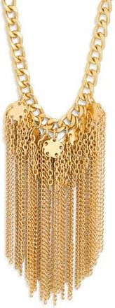 Karine Sultan Clover Chain Collar Necklace in Gold at Nordstrom Rack