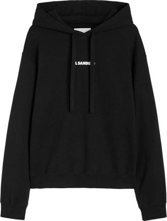 Jil Sander Hoodies & sweatvesten, Heren, Zwart, M, Katoen, Luxe Katoenen Sweatshirt Nero