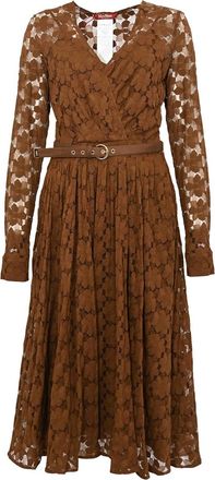 Max Mara Mstagrume Midi Dress In Tulle