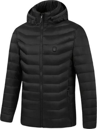 Generic Electric Heated Vest Jacket Men Women Winter Warmth Jacket 9-Zone Heating Unisex Adjustable Temperature (Battery Pack Not Included)(5XL)