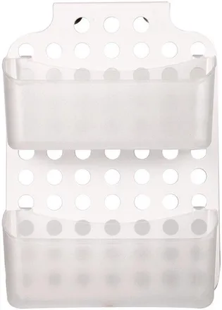 OEM Cestino Di Scarico Per Doccia - Mensola Portaoggetti Da Parete - Organizzazione Del Bagno - Non Richiede Foratura - 35x20 Cm - Bianco