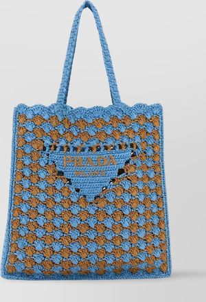 Prada na raffia shoulder bag