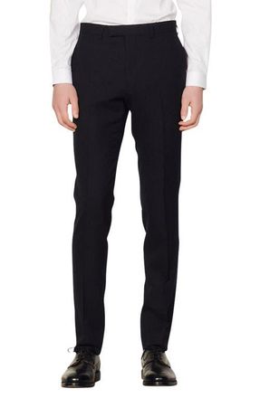 Sandro Wool suit trousers in Navy Blue at Nordstrom, Size 38 X 33