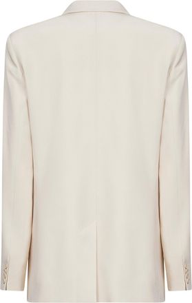 Isabel Marant Womens Blazer Calie Ivory Crepe Acetate Jacket