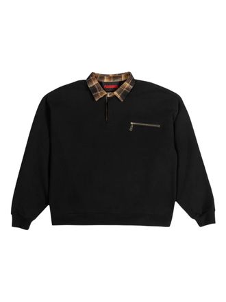 Pleasures Polo con zip - Nero