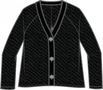 Habitat Womens To Live In Coastal Crochet Cardigan In Black