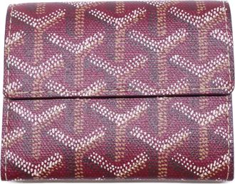 Goyard Burgundy Canvas Coin Purse/Coin Case (Pre-Owned)