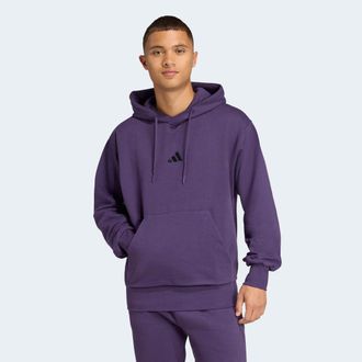 adidas Kapuzensweatshirt ADIDAS SPORTSWEAR ESSENTIALS FEELCOZY HOODIE, Herren, Gr. XL, aurora plum, schwarz, Obermaterial: 70% Baumwolle, 30% Polyester, ange