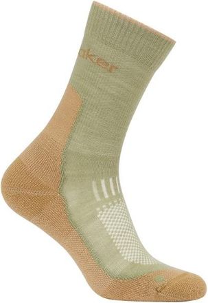 Icebreaker Merino Hike+ Light Crew Wandersocken für Damen | beige/oliv