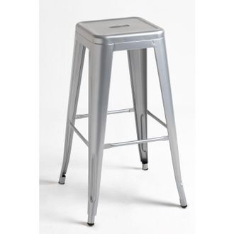 Regalos Miguel Regalos Miguel - Packs Taburetes Altos - Pack 6 Taburetes Torix Altos - Gris Metalizado