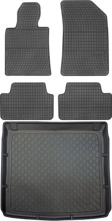 OEM Peugeot 508 I Sw Kombi De Enero De 2011 A Septiembre De 2018. Juego De Alfombrillas De Goma Para Coche Y Alfombrilla Para Maletero