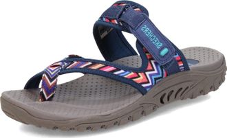 Skechers Womens Reggae - Zig Swag-48228 Flip Flop, Navy, 4.5 UK