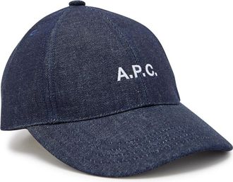 A.P.C. Casquette Charlie Logo-embroidered Canvas cap - Indigo - 60 (XL)
