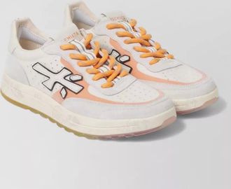 Premiata sneakers contrasting laces perforated toe box