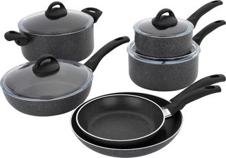 J.A. Henckels International Everlift 10-pc Granitium Nonstick Cookware Set