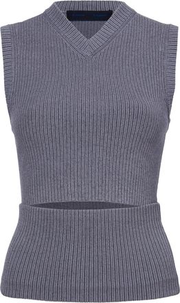 Proenza Schouler Cruz top - women - Wool/Polyester/Viscose - S - Grey