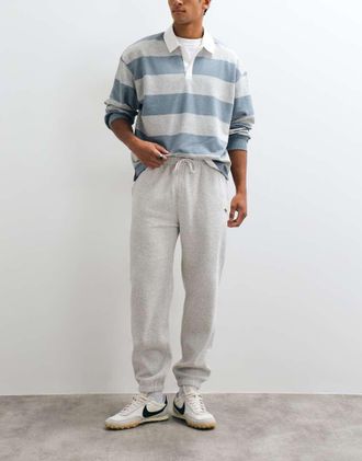 Abercrombie & Fitch joggers con logo Icon e fondo elasticizzato, grigio chiaro