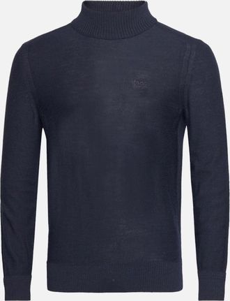 HUGO BOSS Mens BOSS Orange Avac M Sweater 404 Dk Blue - Black - Size: 44