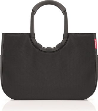 Reisenthel Einkaufskorb REISENTHEL Loopshopper L, Damen, schwarz (schwarz matt), Polyester, Einkaufsk&ouml;rbe Einkaufskorb