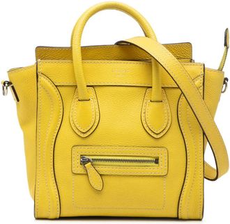 Celine Pre-owned Celine Nano Grained Calfskin Luggage Tote Ladies S1B4FUW5FT1XJPKJ