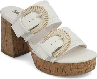 Mia Rebekah Slide Sandal in White at Nordstrom, Size 7.5